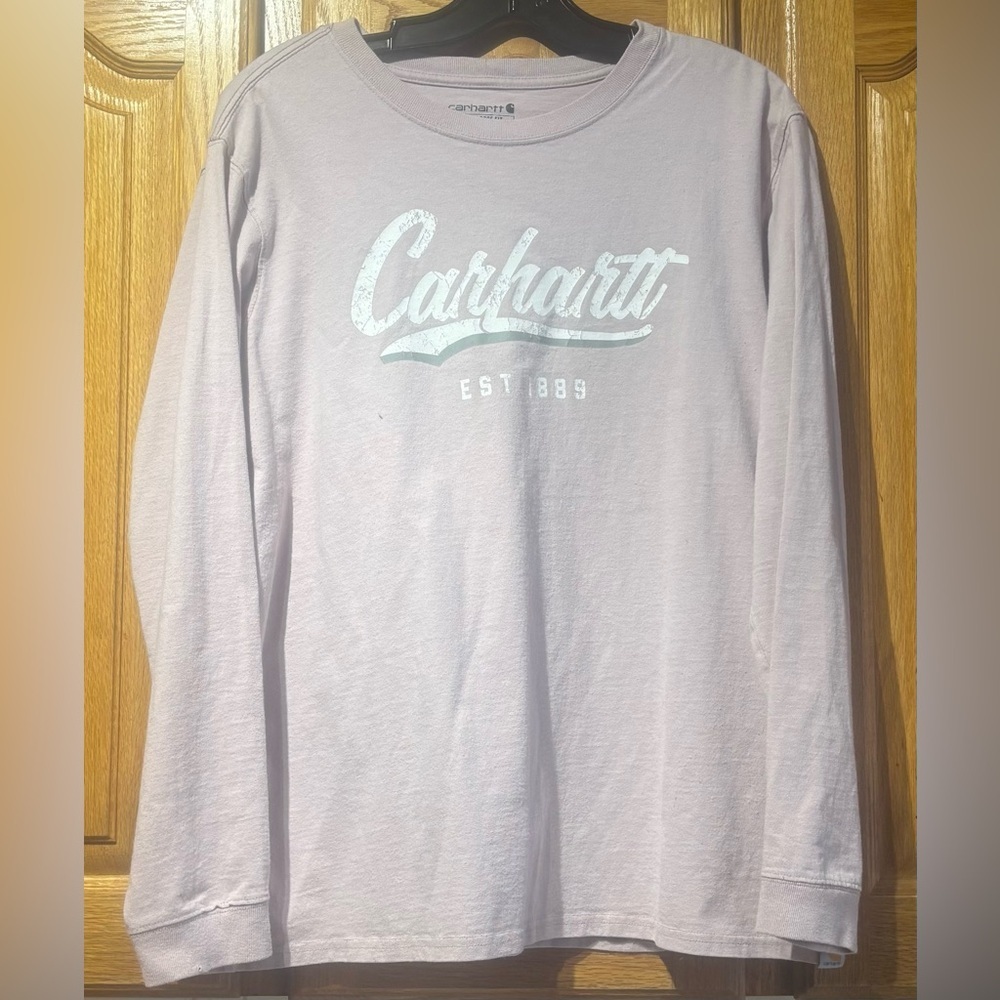 Carhartt Light Pink Women’s Long Sleeve T-Shirt XL